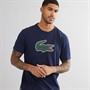 Lacoste Mens T-Shirt Navy Blue/Green-White