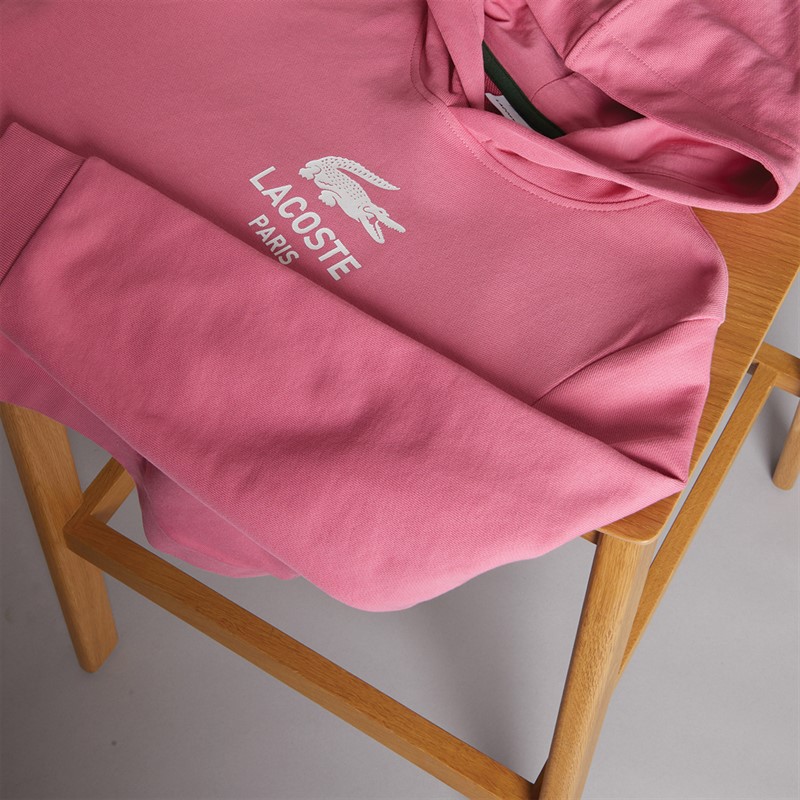Lacoste Girls Hoodie Reseda Pink