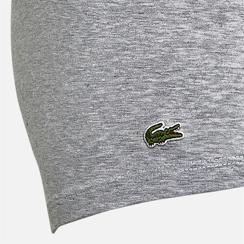 Lacoste Mens Three Pack Boxer Trunks Navy Blue/Silver Chine-Re