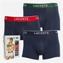 Lacoste Mens Three Pack Trunks HY0