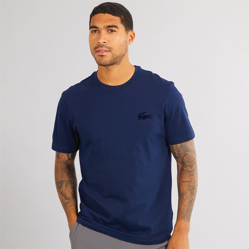 Lacoste Mens Loungewear T-Shirt Navy Blue - Size S