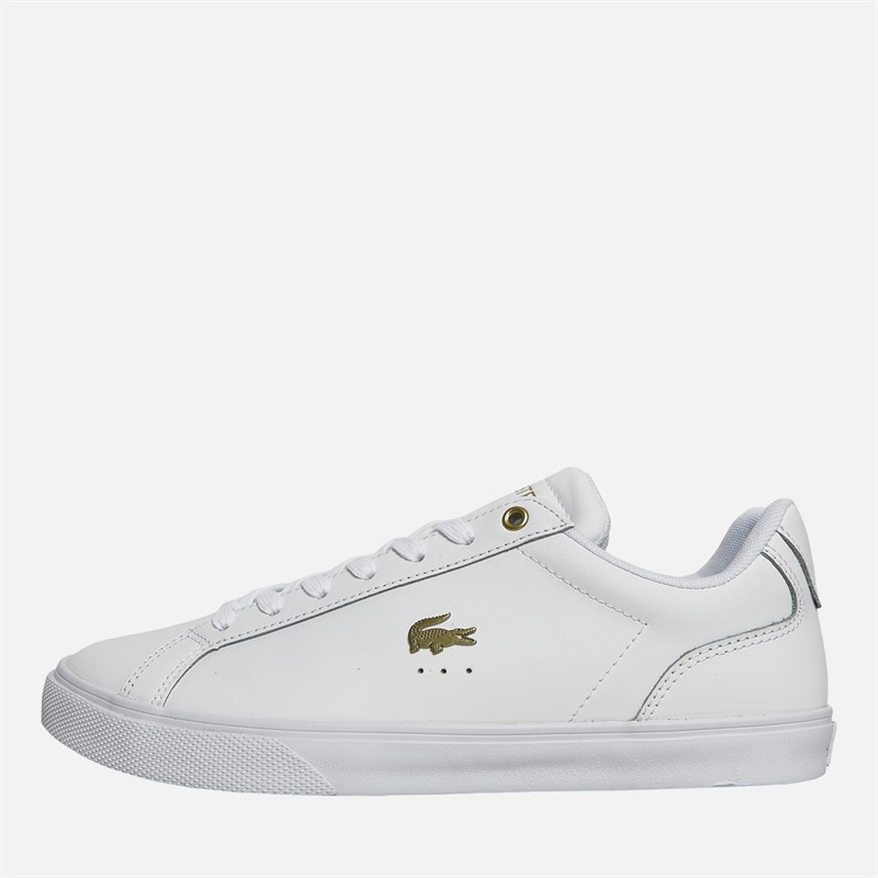 Lacoste Womens Lerond Pro Trainers White/Gold