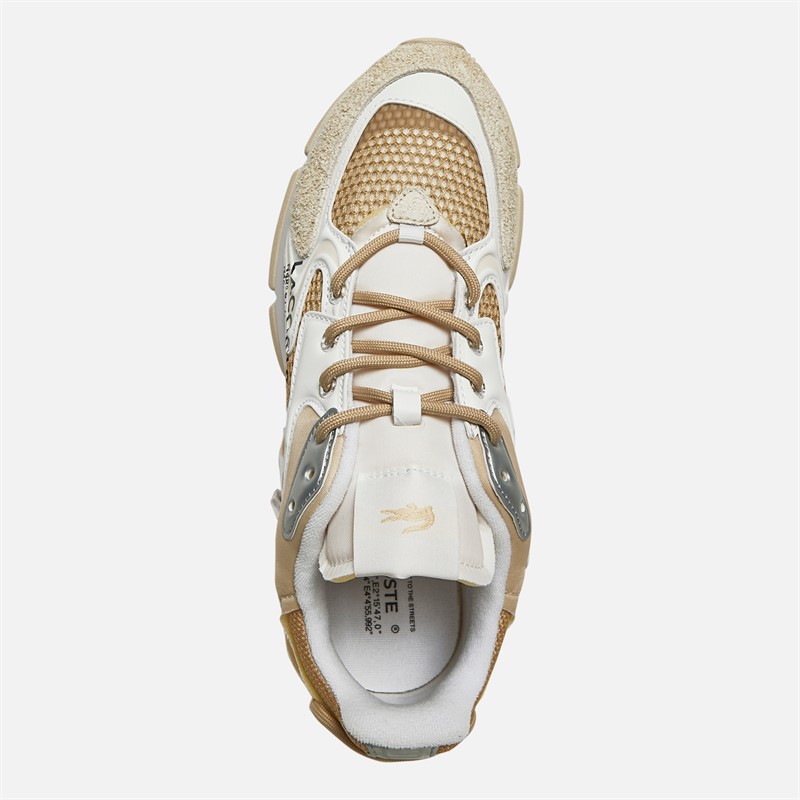 Lacoste Mens L003 Neo Trainers Tan/White