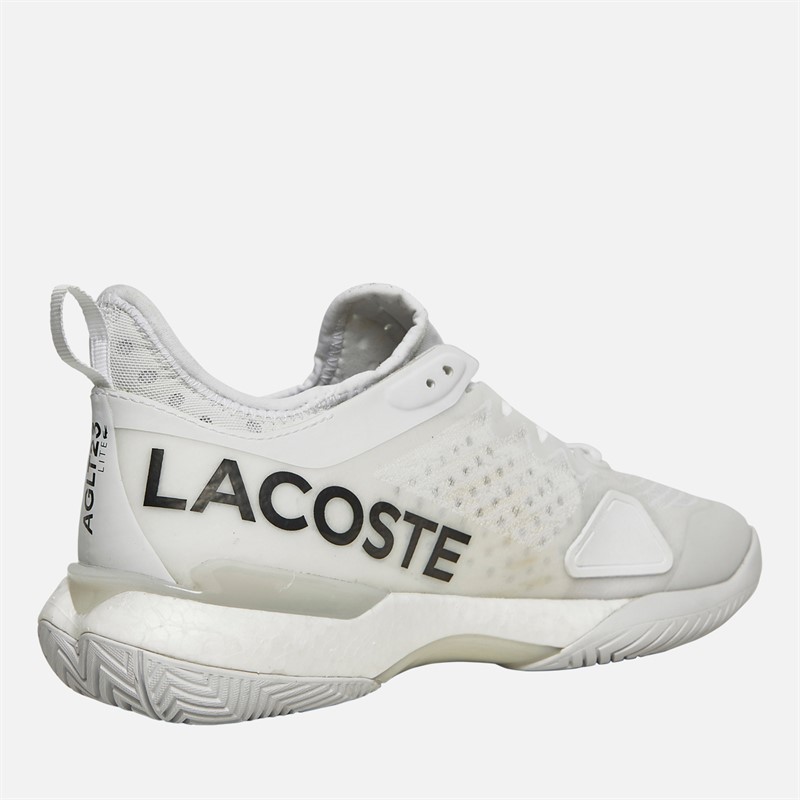 Lacoste Womens AG-LT23 Lite All Court Tennis Shoes White/White