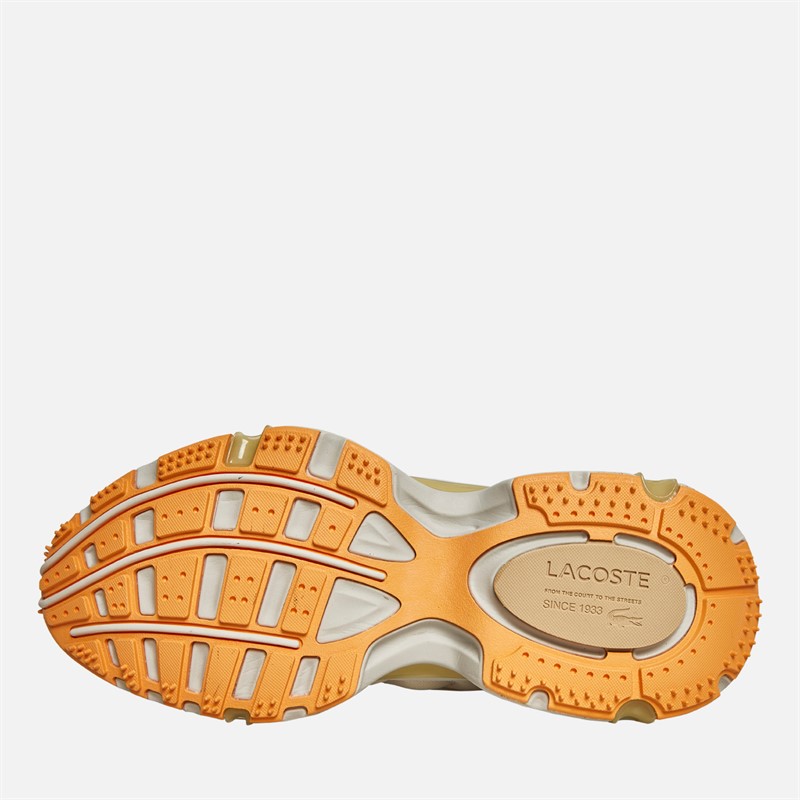 Lacoste Mens L003 2K24 Trainers Light Tan/Light Orange