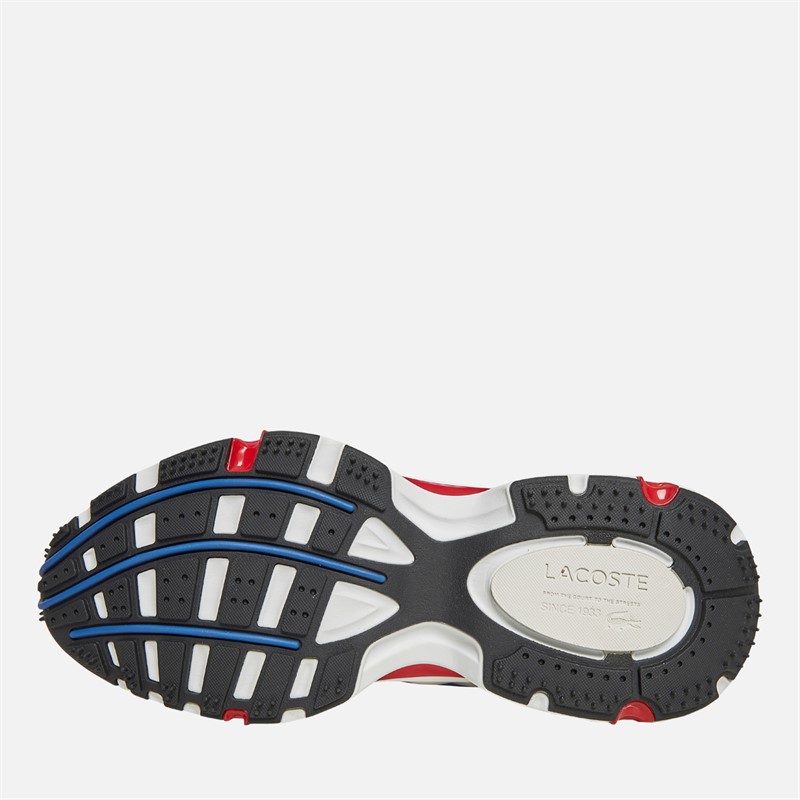 Lacoste Mens L003 2K24 Trainers White/Red/Blue