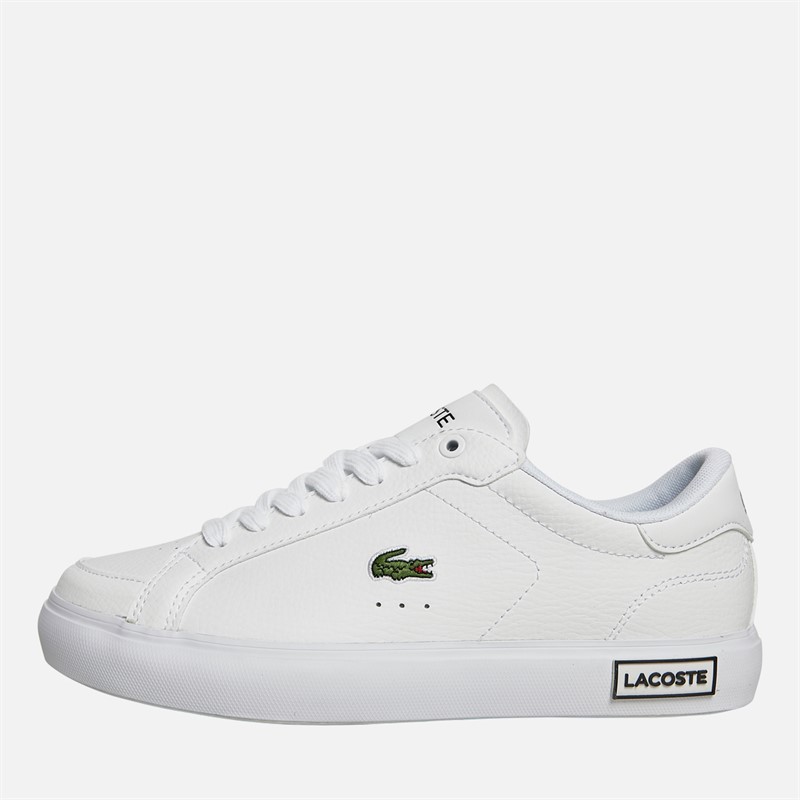 Lacoste Womens Powercourt Trainers White/Black