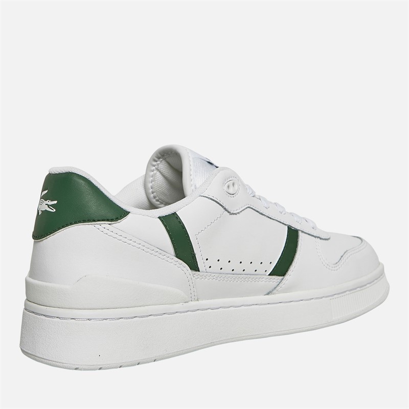 Lacoste Womens T-Clip Set Trainers White/Dark Green