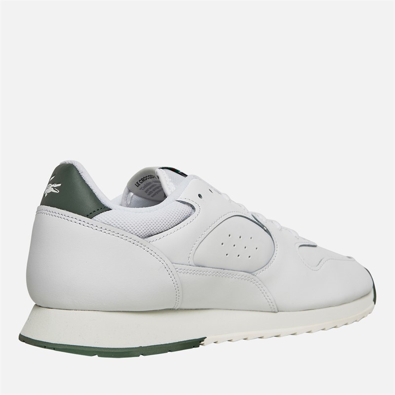 Lacoste Mens Linetrack Trainers White/Green
