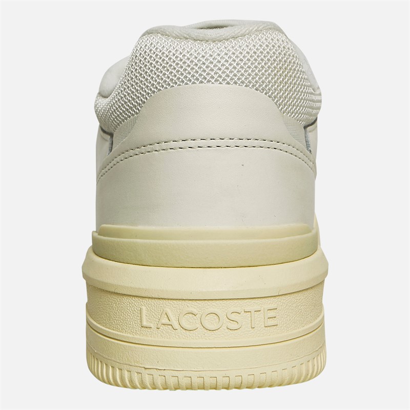 Lacoste Mens Lineshot Trainers Off White/Light Yellow