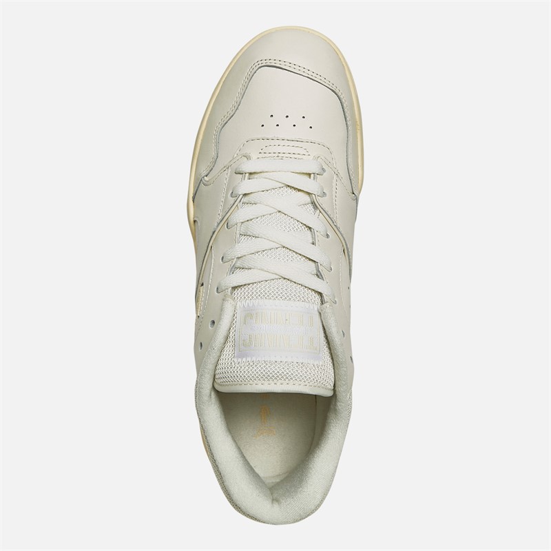 Lacoste Mens Lineshot Trainers Off White/Light Yellow