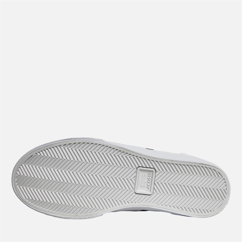 Lacoste Mens Lerond Pro Tri Trainers White/Navy/Red