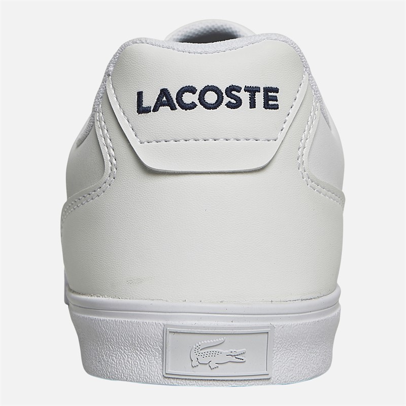 Lacoste Mens Lerond Pro Tri Trainers White/Navy/Red
