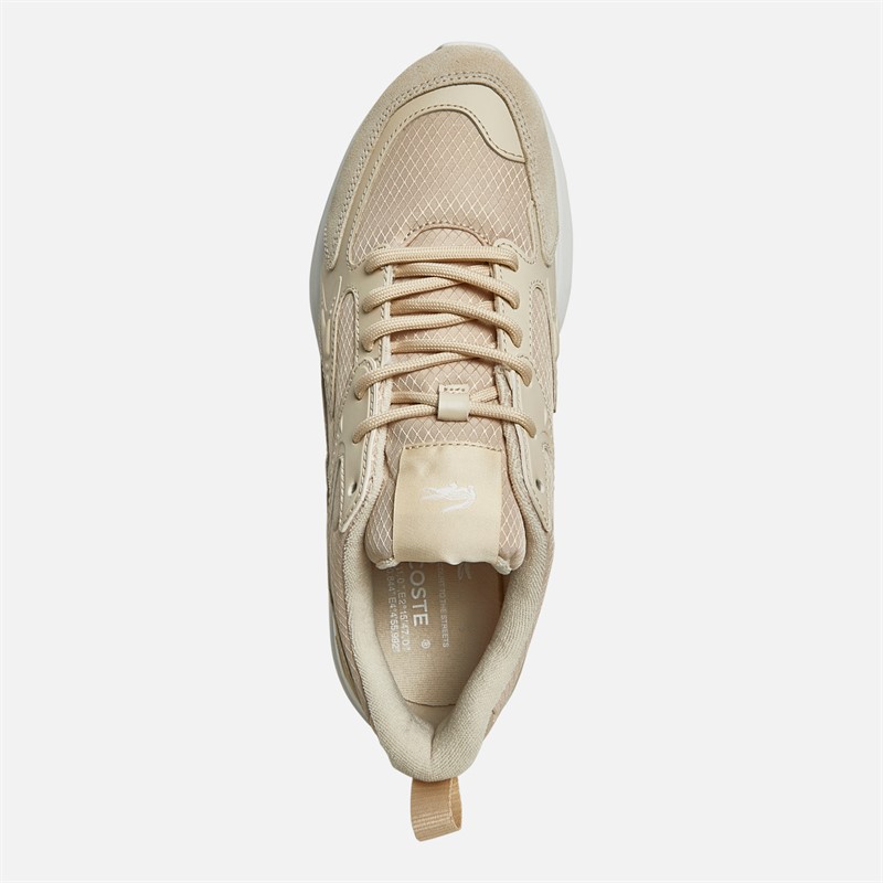 Lacoste Mens L003 Evo Trainers Tan/White