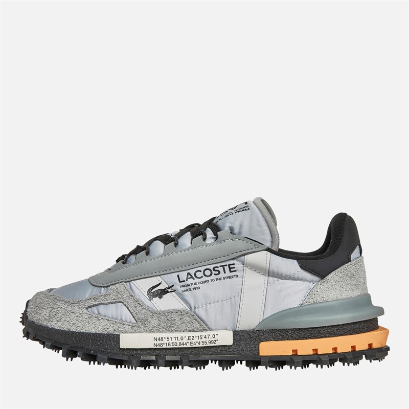 Lacoste Mens Elite Active Trainers Grey/Grey