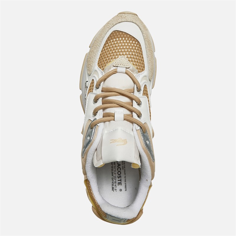 Lacoste Womens L003 Neo Trainers Tan/White