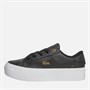 Lacoste Womens Ziane Platform Trainers Black/White