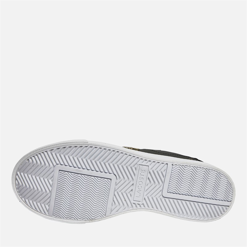Lacoste Womens Ziane Platform Trainers Black/White