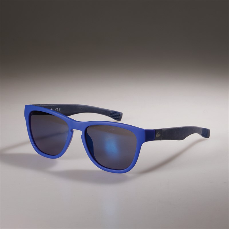 Lacoste Zonnebril Blauw Mat
