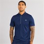 Lacoste Mens Short Sleeve Polo Shirt Navy Blue/White