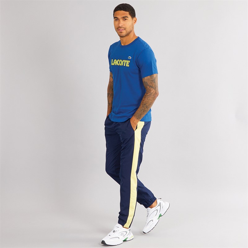 Lacoste Mens Joggers Navy Blue/Bonnie-Yellow
