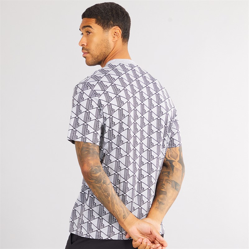 Lacoste Mens T-Shirt Silver Chine/Black