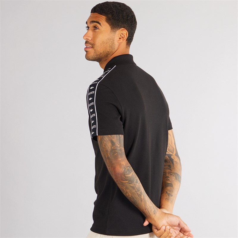 Lacoste Mens Short Sleeve Polo Shirt Black