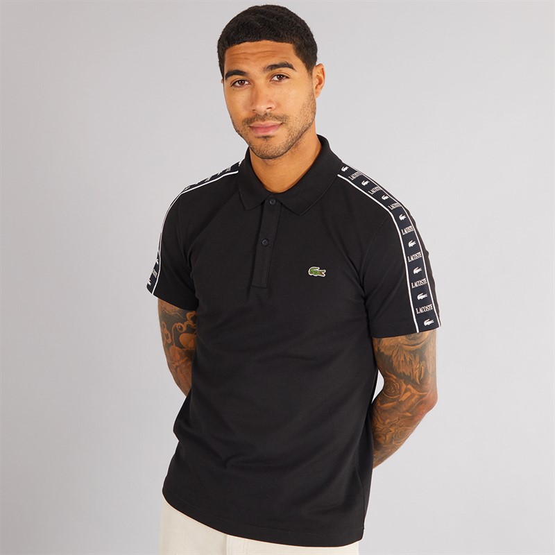 Lacoste Mens Short Sleeve Polo Shirt Black
