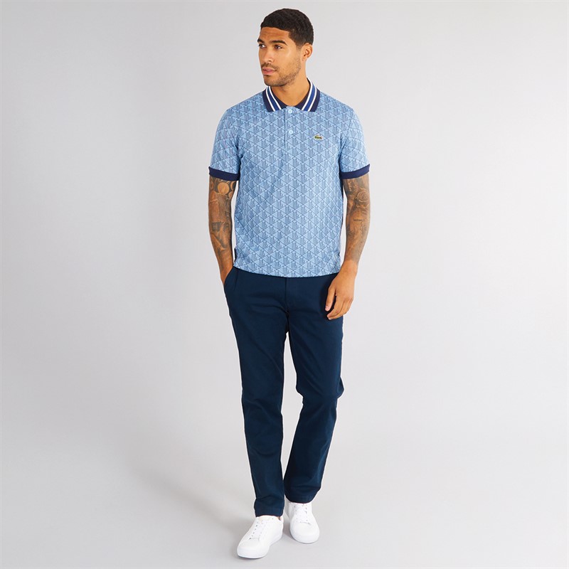 Lacoste Mens Short Sleeve Polo Shirt Rill/Globe