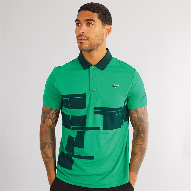 Lacoste Mens Short Sleeve Polo Shirt Fluorine Green/Sinople