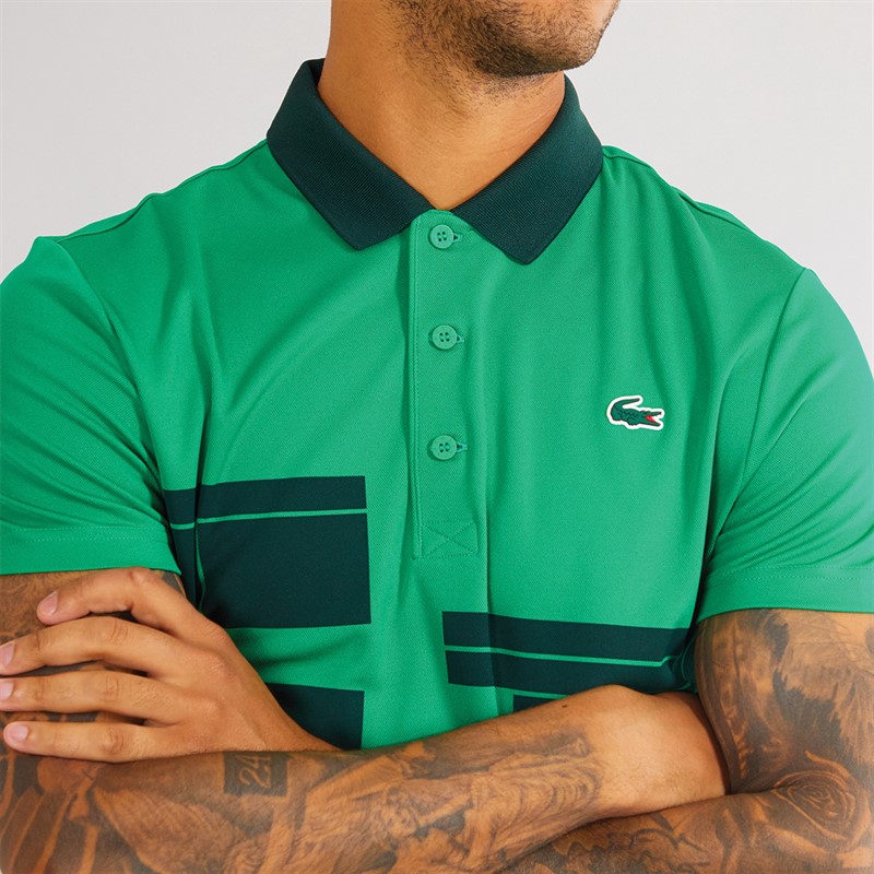 Lacoste Mens Short Sleeve Polo Shirt Fluorine Green/Sinople