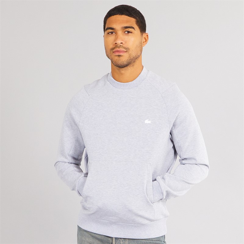 Lacoste Mens Sweatshirt Silver Chine - Size 3XL