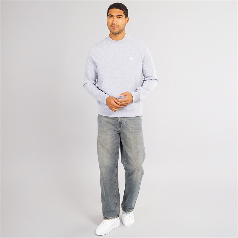 Lacoste Mens Sweatshirt Silver Chine