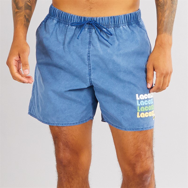 Lacoste Mens Swim Shorts Globe - Size M
