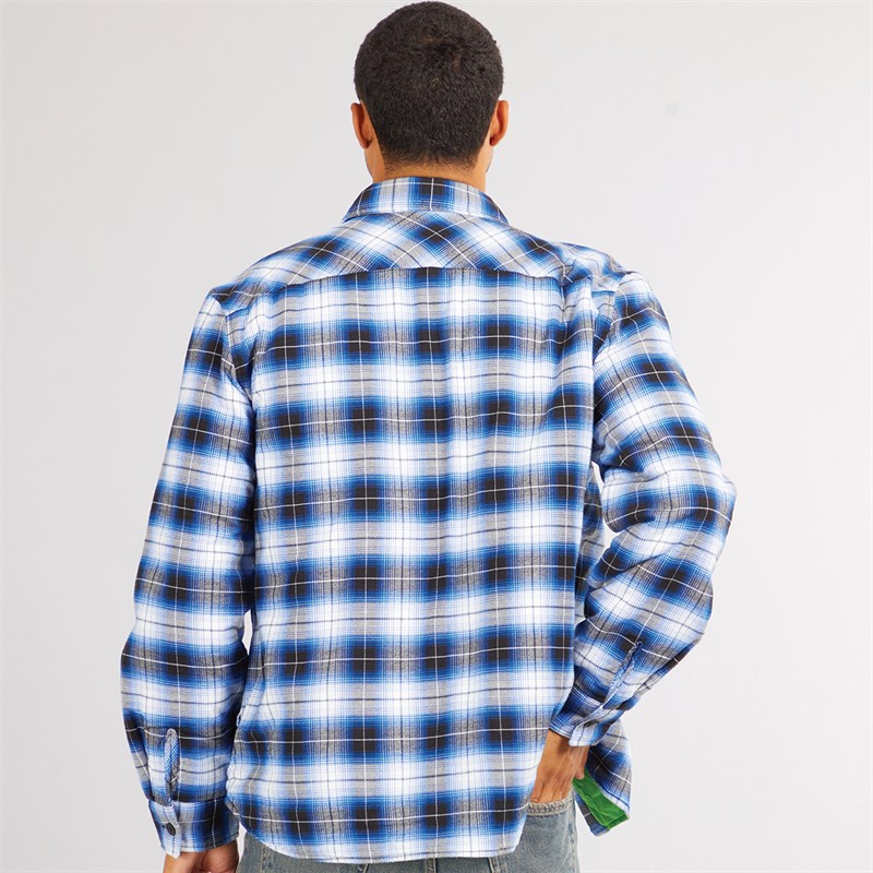 Lacoste Mens Long Sleeve Casual Shirt Lazuli/Multico