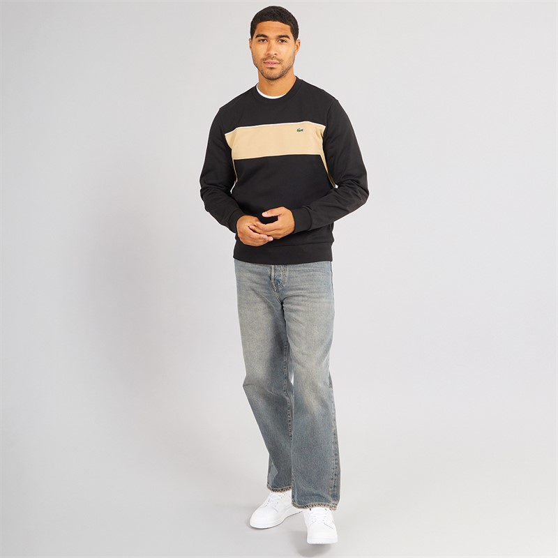 Lacoste Mens Sweatshirt Black/Viennese