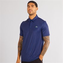 Lacoste Mens Short Sleeve Polo Shirt Navy Blue/Globe