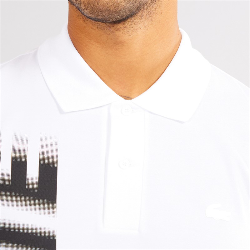 Lacoste Mens Short Sleeve Polo Shirt White