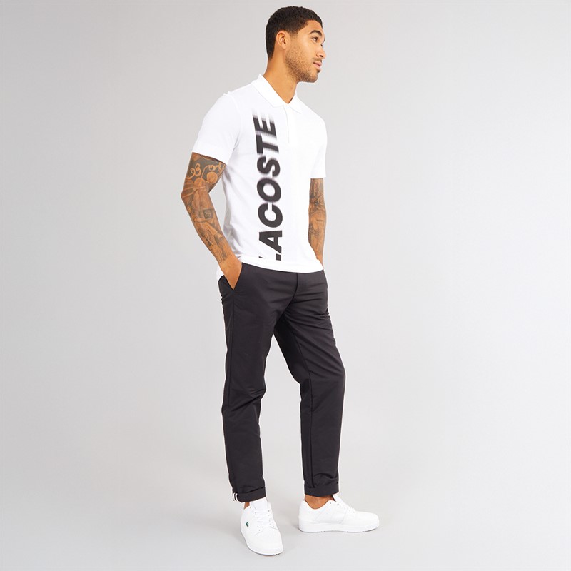 Lacoste Mens Short Sleeve Polo Shirt White