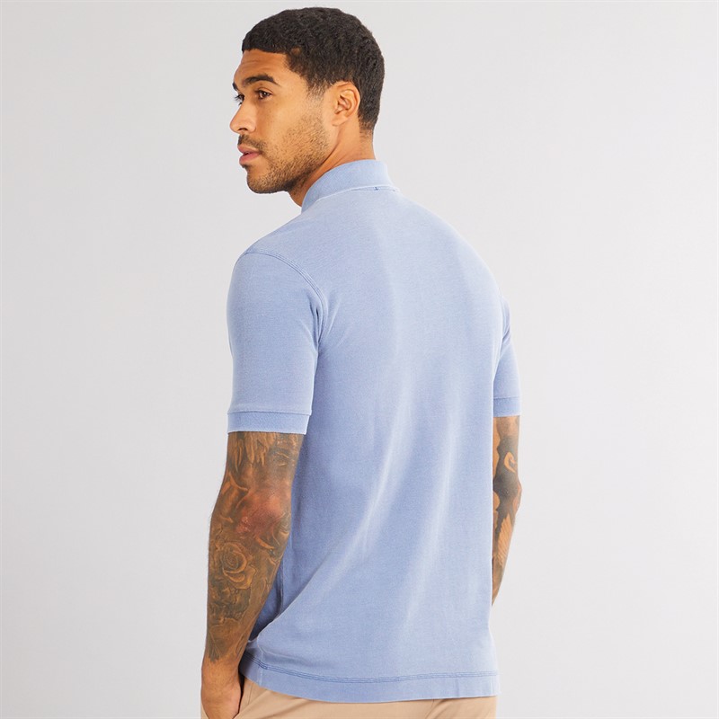 Lacoste Mens Short Sleeve Polo Shirt Eco Stonewash