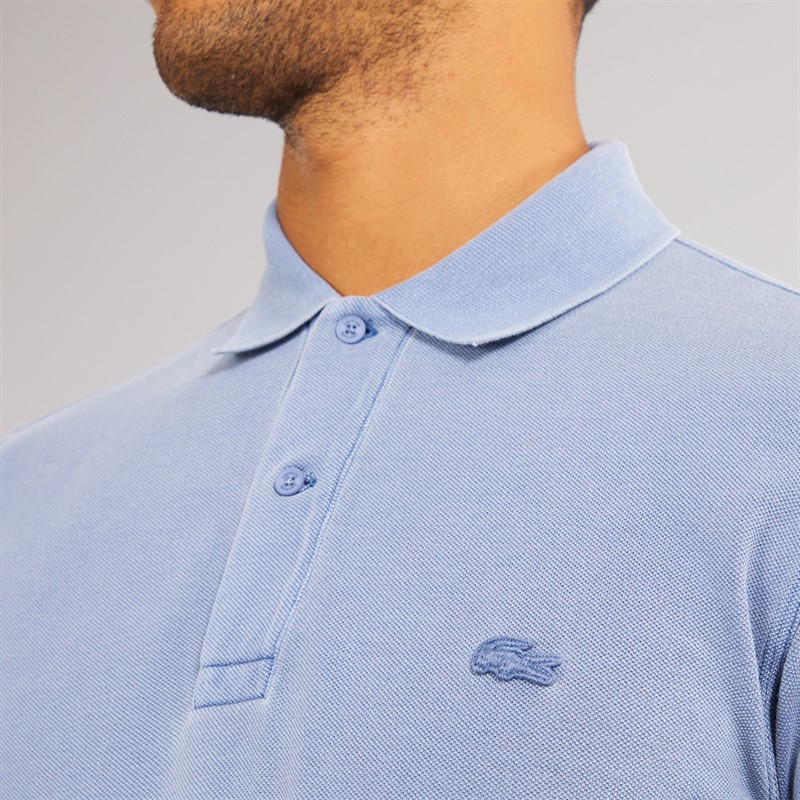 Lacoste Mens Short Sleeve Polo Shirt Eco Stonewash