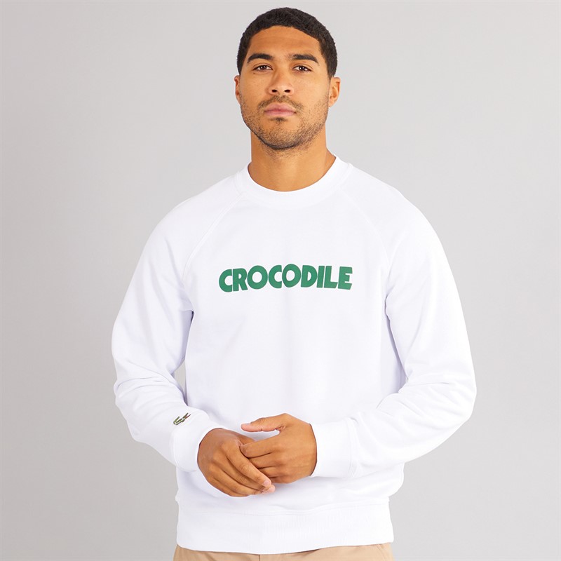 Lacoste Mens Sweatshirt White - Size M