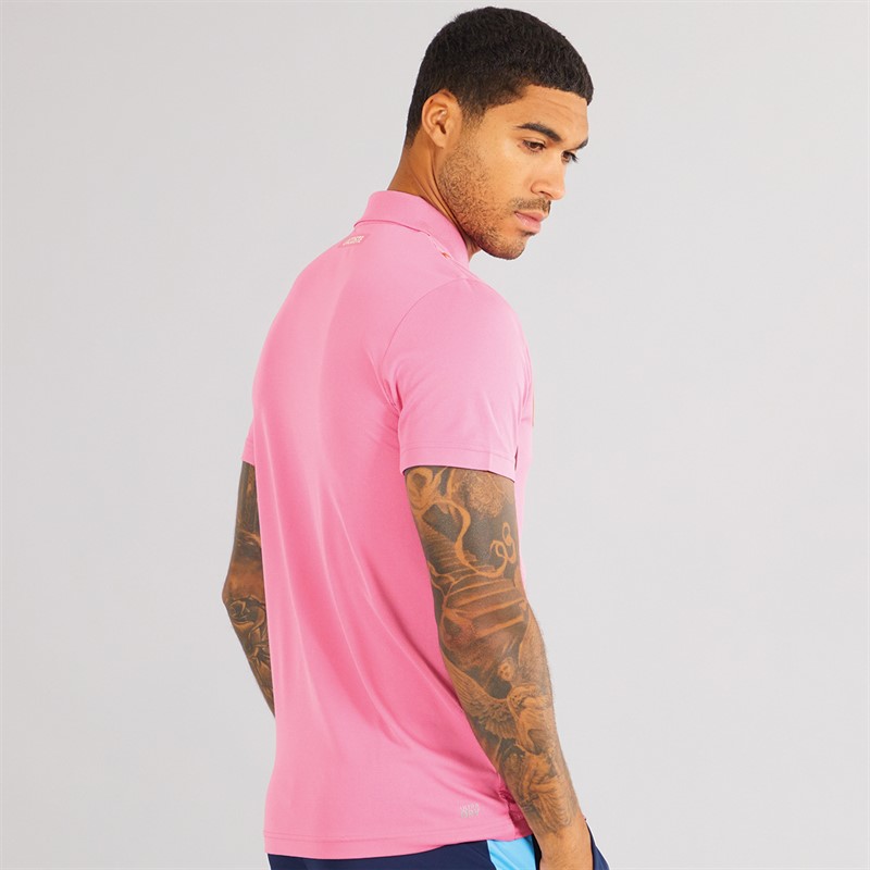 Lacoste Mens Short Sleeve Polo Shirt Reseda Pink/Reseda Pink