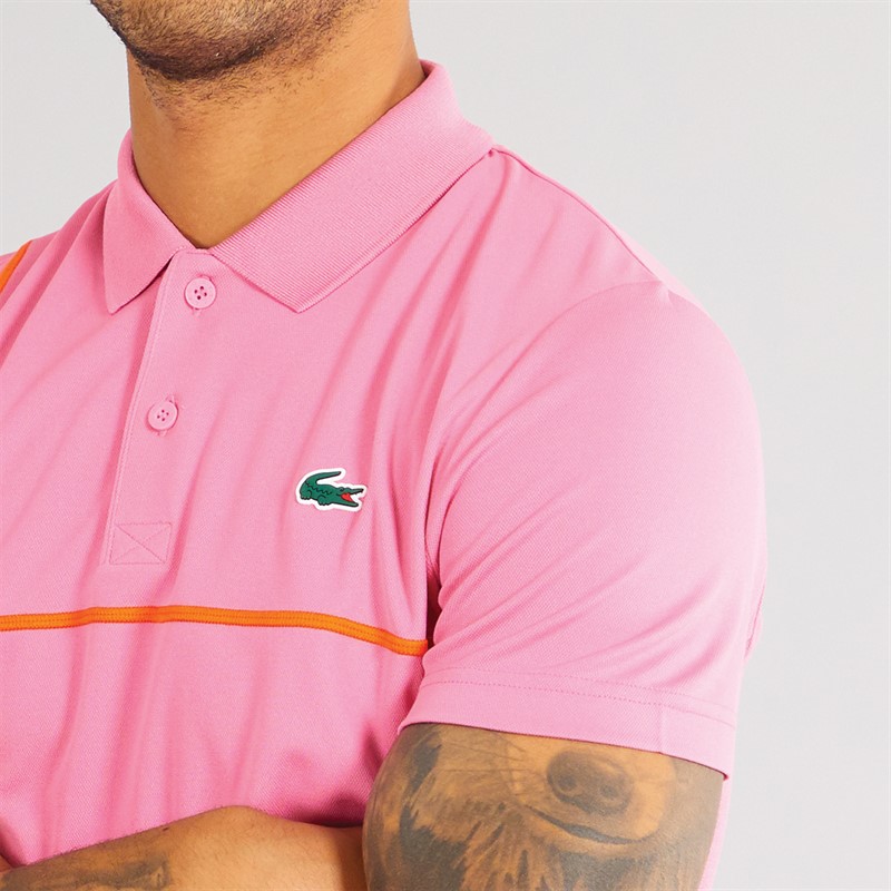 Lacoste Mens Short Sleeve Polo Shirt Reseda Pink/Reseda Pink