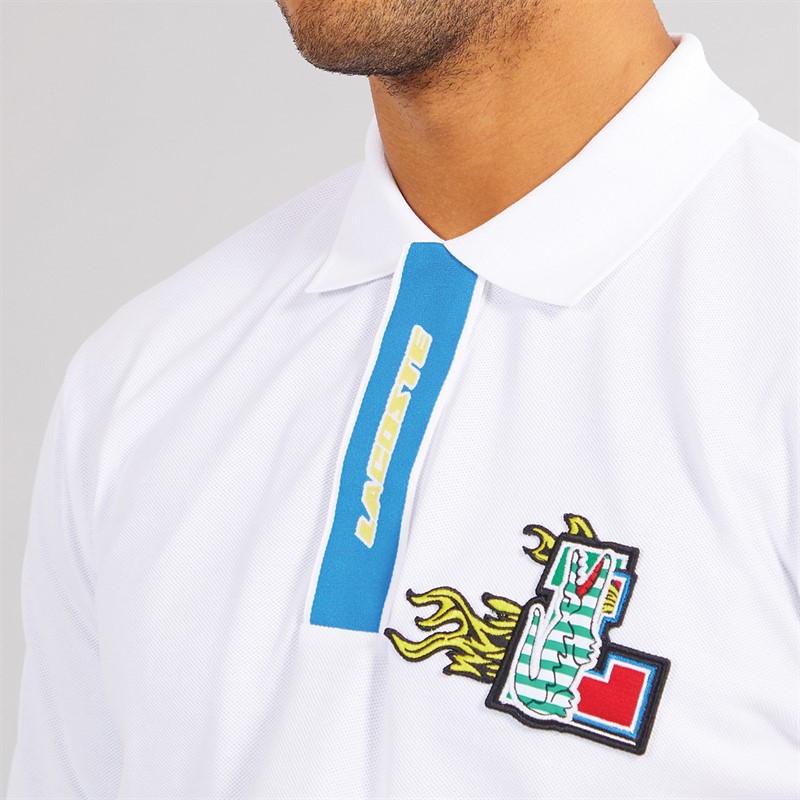 Lacoste Mens Short Sleeve Polo Shirt White