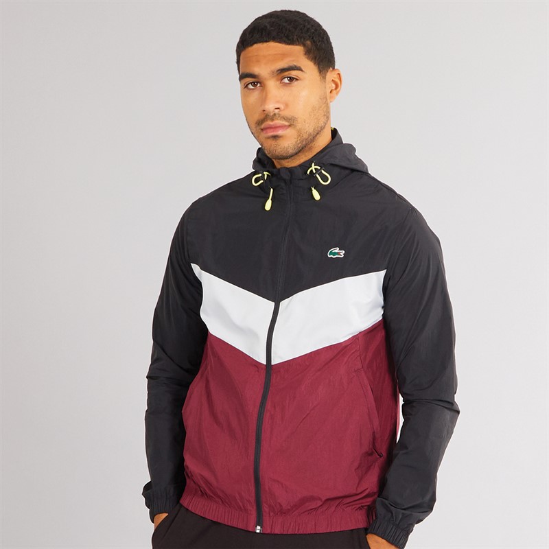 Lacoste Mens Packaway Zip Jacket Black/Nimbus-Zin