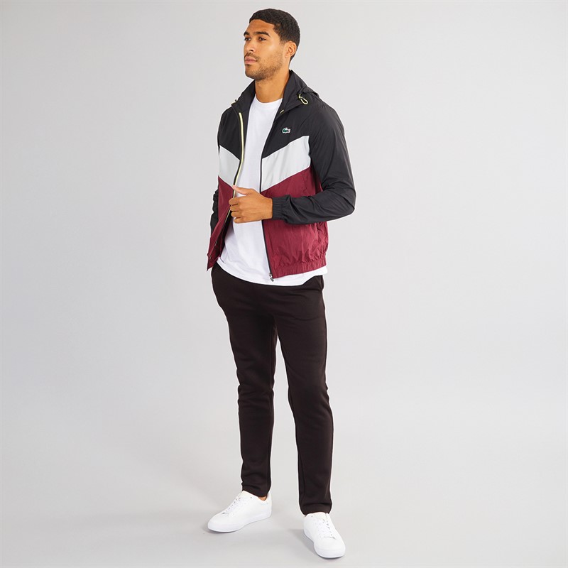 Lacoste Mens Packaway Zip Jacket Black/Nimbus-Zin