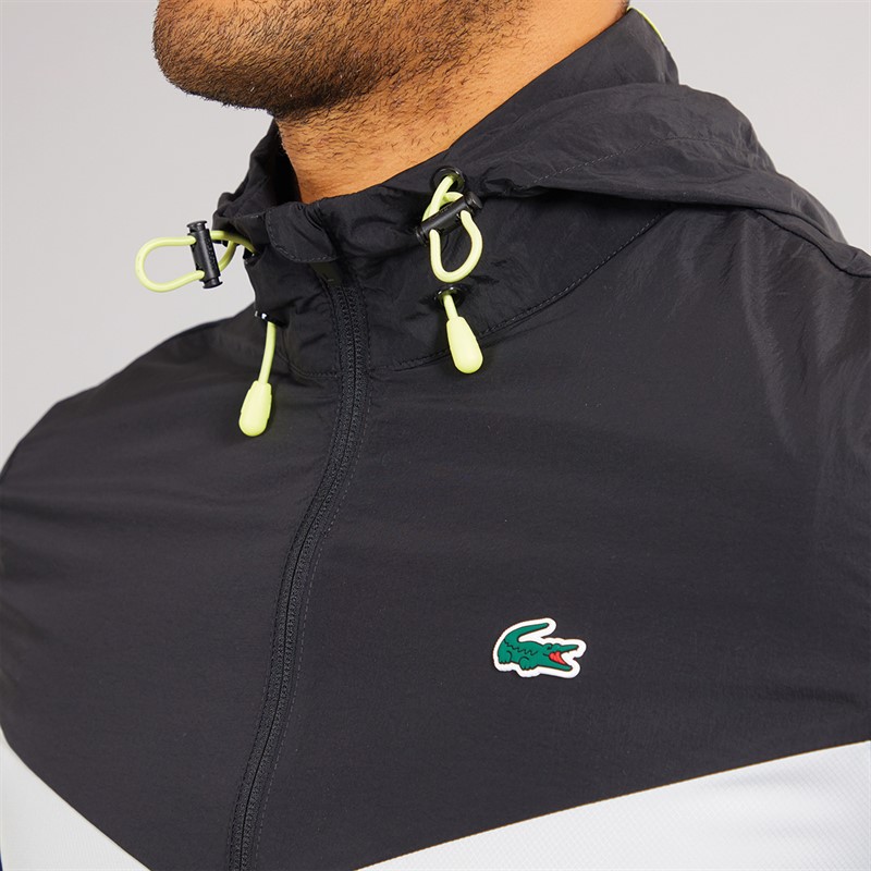 Lacoste Mens Packaway Zip Jacket Black/Nimbus-Zin