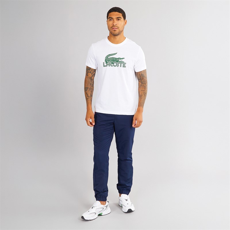 Lacoste Mens Cotton T-Shirt White/Green