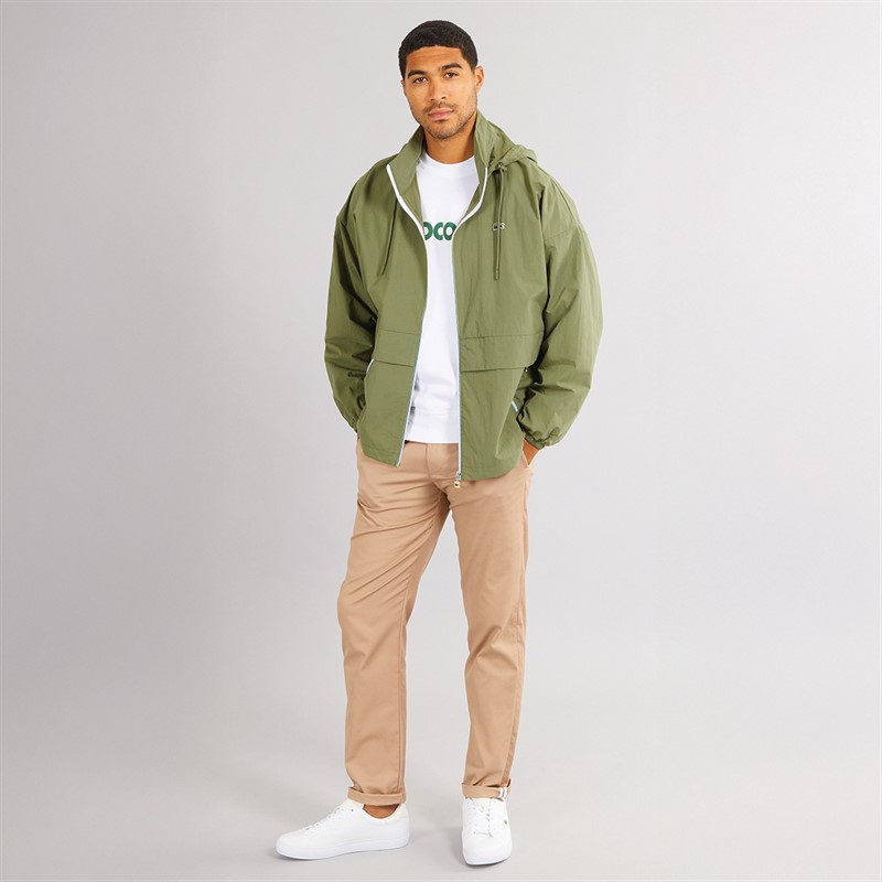 Lacoste Mens Windbreaker Khaki